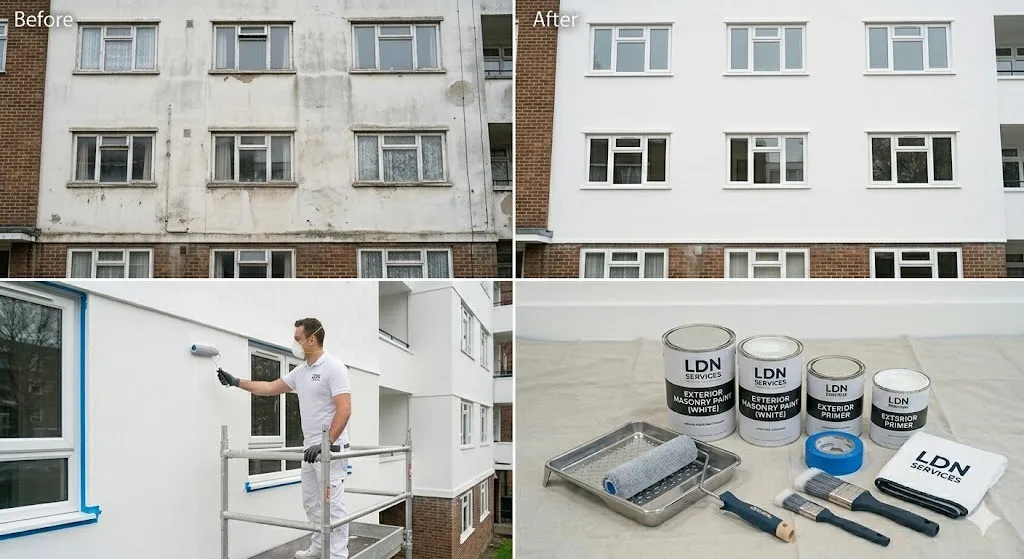 Apartment Block Painting service in London Borough of Bromley - Bromley Painters