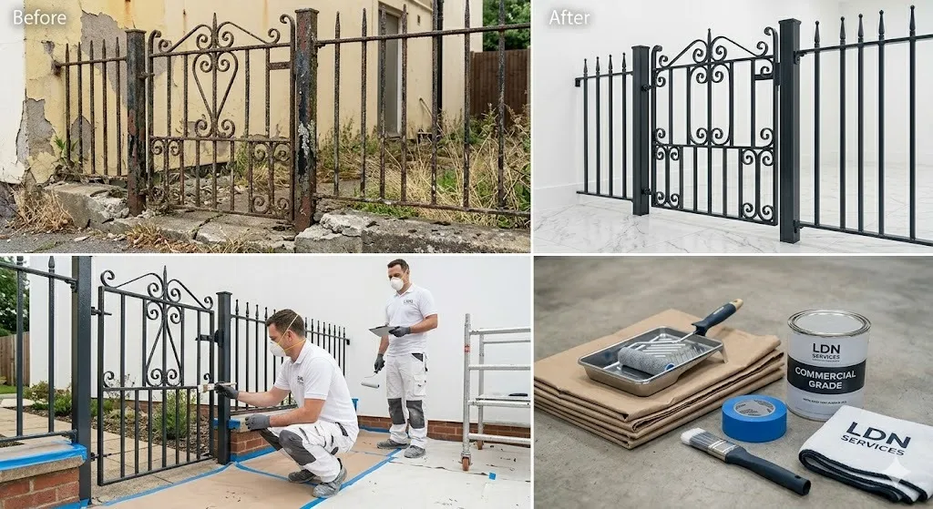 Metal Gate Railing Painting service in London Borough of Bromley - Bromley Painters